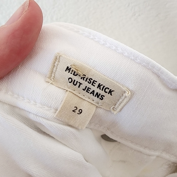 Madewell Pure White Kick Out Jeans 29 - Picture 5 of 7
